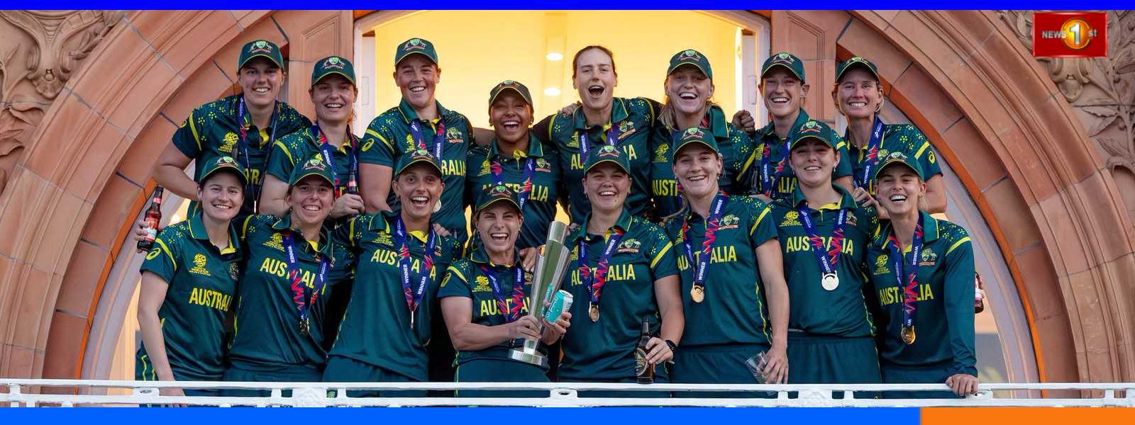 ඔස්ට්‍රේලියාව T20 කාන්තා ලෝක කුසලනාය ජය ගනී...